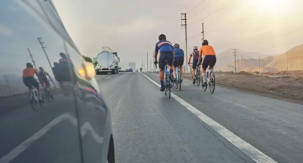 Cycling escort ride support
